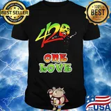 42 one love Bob Marley shirt