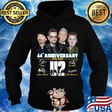 44th anniversary 1976 2020 u2 members signatures s Hoodie