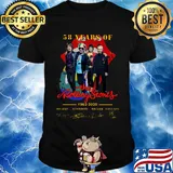 58 years of the rolling stones 1962 2020 signatures shirt