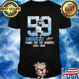 59 luke kuechly thank for the memories 2012 2019 signature shirt