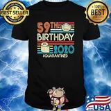 59th birthday 2020 quarantined mask toilet paper vintage shirt