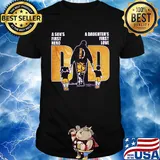A son's first hero a daughter's first love dad minnesota vikings happy father's day shirt