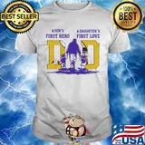 A son's first hero a daughter's first love minnesota vikings football happy father's day shirt