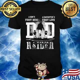 A son's first hero a daughter's first love oakland raiders football happy father's day shirt