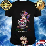 Accept Understand Love Autism Awareness Cup Girl Shirt