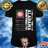 Alabama crimson tide signatures american flag independence day shirt