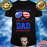 All American Dad Glasses Father's Day Independence Day Shirt
