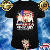 America 4th Of July Independence Day Bulldog Shirt