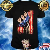 American Sign Language hand American flag veteran Independence day shirt