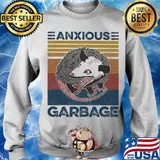 Anxious Garbage Mouse Vintage Retro Shirt Sweater