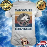 Anxious Garbage Mouse Vintage Retro Shirt