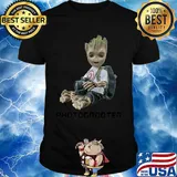 Baby groot photography captain america shirt