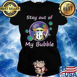 Baby yoda mask hug beautycounter stay out of my bubble covid-19 s Ladies tee