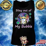 Baby yoda mask hug beautycounter stay out of my bubble covid-19 s Tank top