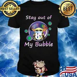 Baby yoda mask hug beautycounter stay out of my bubble covid-19 shirt