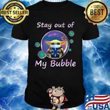 Baby yoda mask hug walmart stay out of my bubble covid-19 shirt
