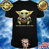 Baby yoda skull not everyone's cup of tea shirt