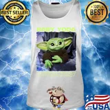 Baby yoda star wars cartoon s Tank top
