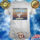 Bahama Llama Dancing Vintage Retro Shirt