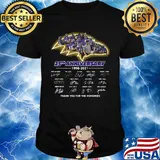 Baltimore ravens 25th anniversary 1996 2021 thank you for the memories signatures shirt