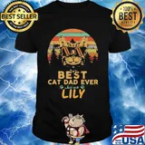 Best cat paw dad ever just ask lily vintage retro shirt