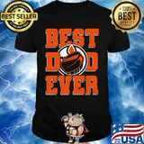 Best dad ever ice hockey oilers happy father's day shirt