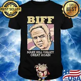 Biff make hill valley great again american flag independence day shirt
