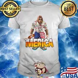 Bigfoot drink beer merica 4th of july independence day shirt