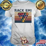 Billiard rack em vintage retro shirt