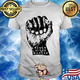 Black lives matter white hand shirt