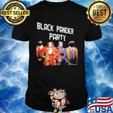 Black pander party mask shirt