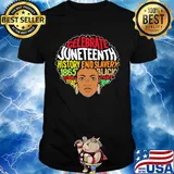 Black woman celebrate juneteenth history end slavery 1865 black strong fight texas trump 2020 shirt