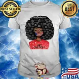 Black woman say her name got justice mask american flag independence day shirt
