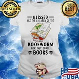 Blessed Are The Children Of The Bookworm For They Shall Boos Shirt Ladies tee