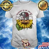 Blessed to be called mimi sunflower elephant shirt