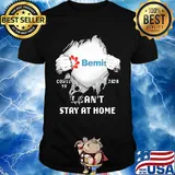 Blood insides bemis covid-19 2020 i can't stay at home shirt
