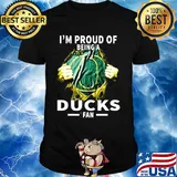 Blood insides I'm proud of being a oregon ducks fan shirt