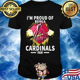 Blood insides i'm proud of being a st. Louis cardinals fan shirt