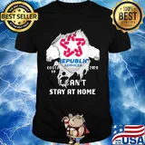 Blood insides republic services covid-19 2020 i can't stay at home shirt