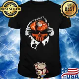 Blood insides skull baltimore orioles baseball shirt