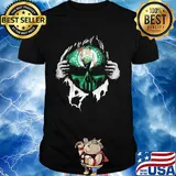 Blood insides skull boston celtics shirt