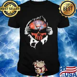Blood insides skull oklahoma city thunder shirt