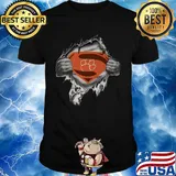 Blood insides superman clemson tigers shirt