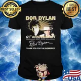 Bob dylan 61st anniversary 1959 2020 thank you for the memories signature lights shirt
