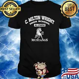 C. Milton wright high school alumni mustangs horse shirt