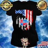 Carquest american flag independence day s Ladies tee