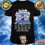 Dallas cowboys football 60th anniversary 1960 2020 thank you for the memories signatures shirt