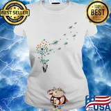 Dandelion flower miami dolphins football s Ladies tee