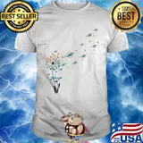 Dandelion flower miami dolphins football shirt