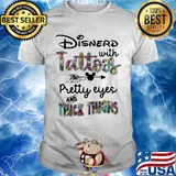 Disney with tattoos pretty eyes and thick thighs mickey mouse shirt